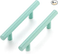 Ravinte 6 Pack | 5 Inch Cabinet Pulls Green Stainless Steel Kitchen Drawer Pulls Cabinet Handles 5 InchLength, 3 Inch Hole Center