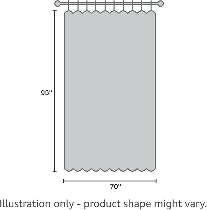 RYB HOME 95 inch Curtains - Linen Curtains Semi Sheer Drapes Airy Breathable Light Filtering Drapery Sun Shades for Living Room Children Bedroom Nursery Farmhouse, Wide 70", 2 Panels Set, Dove Grey