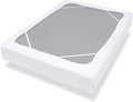 Box Spring Cover King Size with Smooth and Elastic Woven Material, Alternates for Bed Skirt, Wrinkle & Fading Resistant, Washable, Dustproof, White