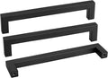 goldenwarm 45 Pack 8 Inch Black Cabinet Handles Matte Black Drawer Pulls Stainless Steel Cabinets Hardware Square Bar Modern for Kitchen Bathroom Cupboard