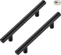 JOY DECOR 60 Pack Cabinet Handles, Black Cabinet Pulls, 3-3/4 in Hole Center Kitchen Hardware, Stainless Steel T Bar Handles for Dresser Drawers