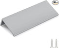 goldenwarm 30 Pack Brushed Nickel Finger Edge Pulls Drawer Finger Pulls Kitchen Hardware Handles Bedroom Dresser Drawers, 3in Hole Centers