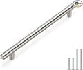 homdiy 20 Pack Brushed Nickel Cabinet Hardware Cabinet Pulls - HD201SN Cupboard Handles Modern Cabinet Door Handles 7-1/2inch Hole Center Modern T-Bar Pulls