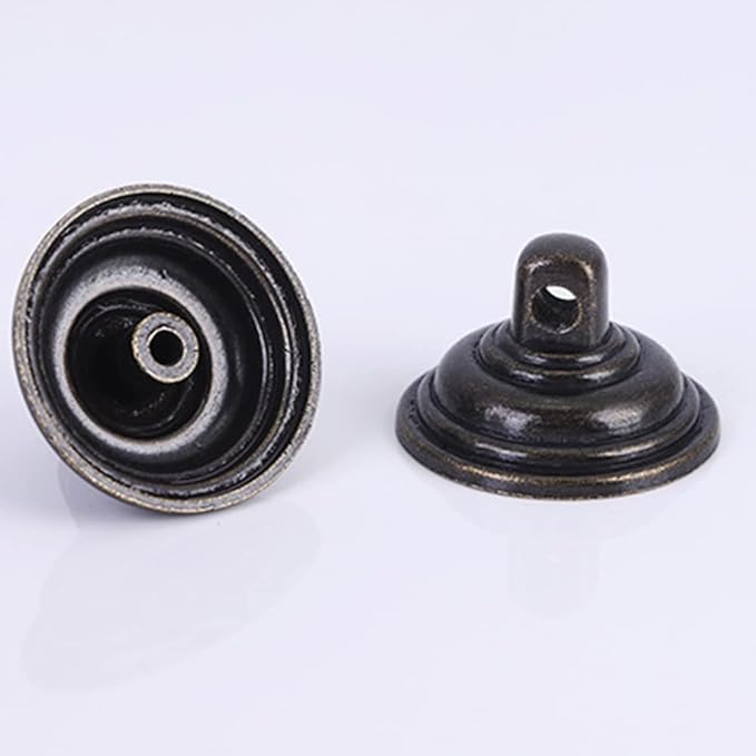 4PCS Retro Dresser Drawer Drop Bail Pulls Handles Classic Metal Swing Handles Hole Centers for Kitchen Bedroom Decoration (Iron Black)