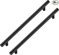 JOY DECOR 30 Pack Cabinet Handles, Black Cabinet Pulls, 8-3/4 in Hole Center Kitchen Hardware, Stainless Steel T Bar Handles for Dresser Drawers