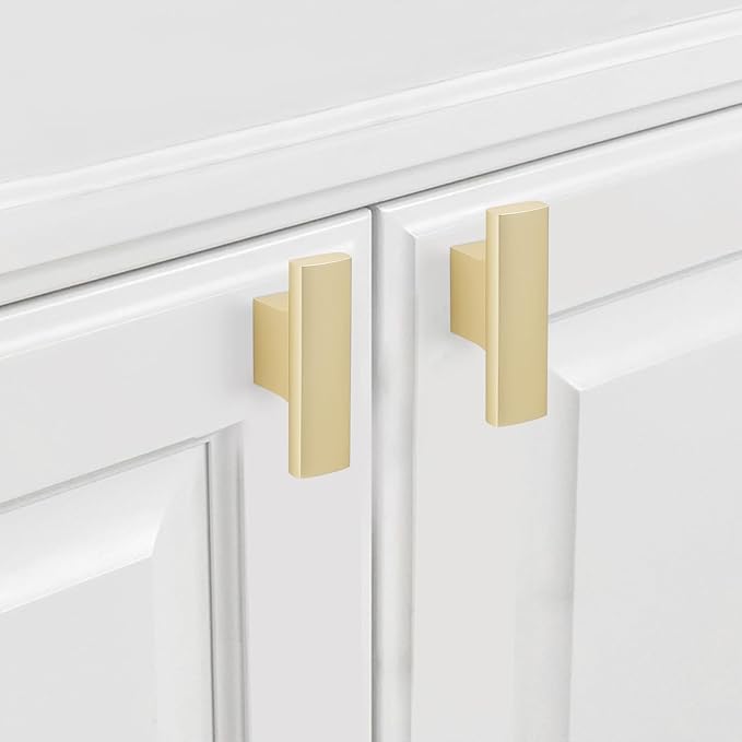 30 Pack Kitchen Cabinet Knobs Brushed Gold Cabinet Knobs Drawer Knobs Solid Kitchen Hardware