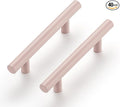 Ravinte 40 Pack | 5 Inch Cabinet Pulls Pink Stainless Steel Kitchen Drawer Pulls Cabinet Handles 5 InchLength, 3 Inch Hole Center