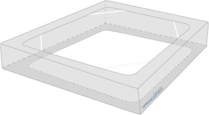 Box Spring Cover California King Size with Smooth and Elastic Woven Material, Alternates for Bed Skirt, Wrinkle & Fading Resistant, Washable, Dustproof, White