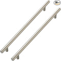 JOY DECOR 30 Pack Cabinet Handles, Brushed Nickel Cabinet Pulls, 10 in Hole Center Kitchen Cabinet Handles, Stainless Steel T Bar Handles for Dresser Drawers