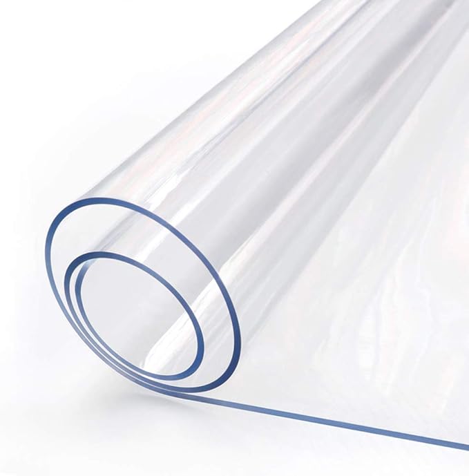 Clear Table Protector for Dining Room Table Rectangular Table Protection Pad Mat for Wooden Furniture Kitchen Coffee Table Waterproof PVC Vinyl Plastic Table Cloth Cover Desk Mat 38 X 60 Inches 5ft
