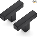 JOY DECOR 25 Pack Cabinet Knobs, Black Cabinet Handles, 2 Inch Kitchen Knobs, Single Hole Drawer Hardware for Dresser Drawers