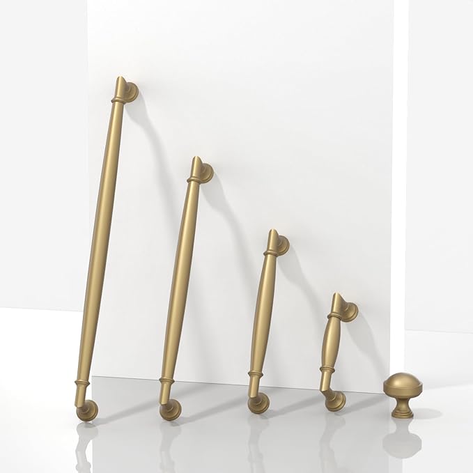 10 Pack Champagne Bronze Cabinet Pulls 5 Inch(128mm) Kitchen Cabinet Handles Solid Zinc Alloy Cabinet Hardware Drawer Pulls