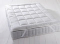 Royal Hotel Bedding Plush Mattress Topper, Split King, Consist of 2 Twin XL Toppers for Adjustable King Bed, 2 Inches Hypoallergenic Overfilled Down Alternative Anchor Bands Mattress Topper