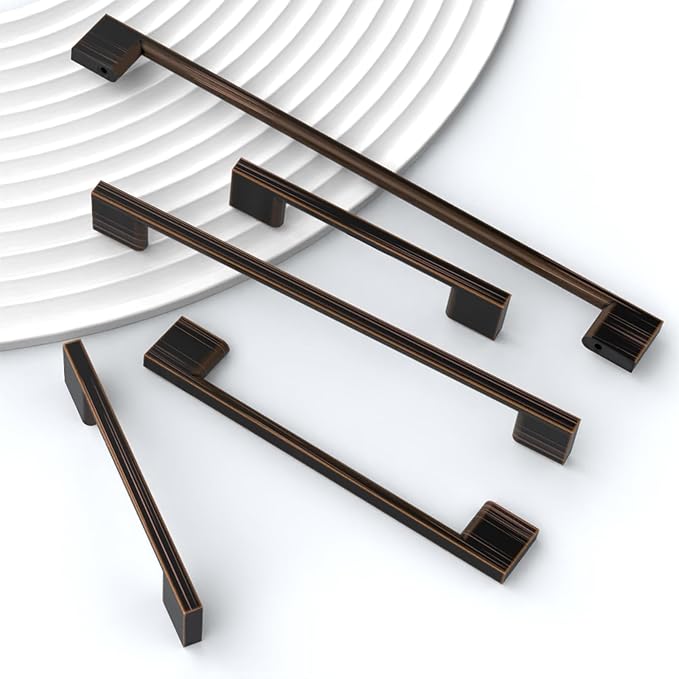 10 Pack Matte Black Cabinet Pulls 3.75 Inch Handles for Cabinets, Kitchen Hardware, Dresser Pulls