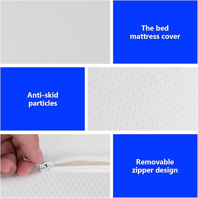 PayLessHere Queen Size Mattress,6 Inch Gel Memory Foam Mattress in a Box,Medium-Firm,Pressure Relief&Temperature Regulation,CertiPUR-US Certified,White