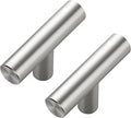 25 Pack Brushed Nickel Cabinet Knobs - Kitchen Cabinet Knobs Silver Cabinet Pulls for Kitchen Cabinet Drawer Stainless Steel Dresser Knobs for Cabinet Hardware 2in Length Single Hole T Bar