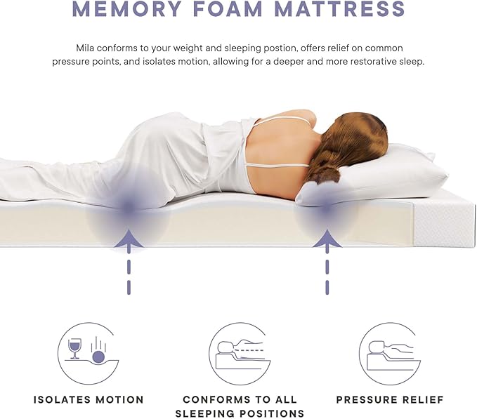 Modway Mila Firm 6" Fiberglass Free Memory Foam Full Mattress