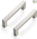 Ravinte 3 Pack 4 Inch Kitchen Square Cabinet Handles Satin Nickel Cabinet Pulls Brushed Nickel Drawer Pulls Kitchen Cabinet Hardware Handles