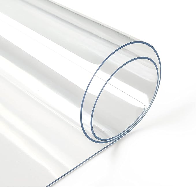Deep Dream 1.5mm Clear Desk Cover Protector, 44×90 Inch Clear Desk Cover, Clear Desk Mat, Table Cover Tablecloth Protector Rectangle, Table Protector for Dining Room Table