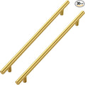 JOY DECOR 30 Pack Cabinet Handles, Gold Cabinet Pulls, 10 in Hole Center Kitchen Cabinet Handles, Stainless Steel T Bar Handles for Dresser Drawers