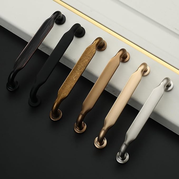 Asidrama 20 Pack 3.75 Inch(96mm) Champagne Bronze Kitchen Cabinet Handles, Cabinet Pulls Kitchen Cabinet Hardware for Cupboard Drawer Pulls