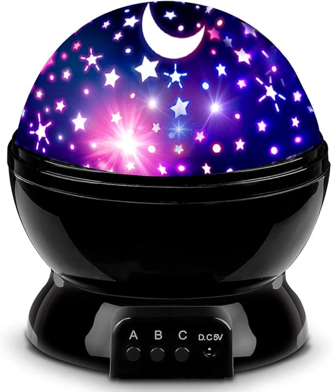 Star Projector Night Lights for Kids, Birthday Gifts for 1-4-6-14 Year Old Girl Boy Kids Bedroom, Glow in The Dark Stars Moon for Child Asleep Peacefully
