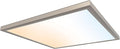Ultralux 2x2 ft Surface Mount Ceiling Light Panel – Slim, Edge Lit, Flush Mount Flat Panel for Kitchen, Home & Office - TRIAC Dimmable, 3CCT Adjustable Color Temperature (Brushed Nickel, 1 Pack)