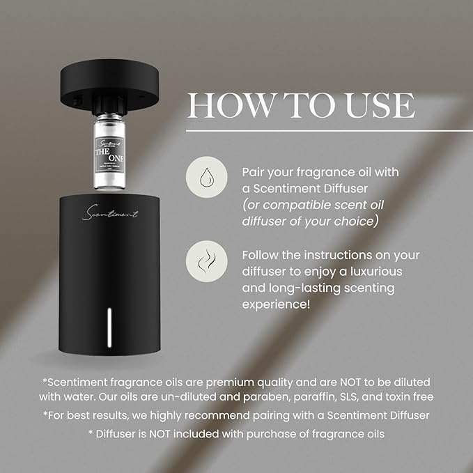 Scentiment Diffuers Oil - Serenity Hotel | Aromatherapy Home Fragrance | Inspired by Shangri-La Hotel® | Luxurious Scent with Notes of Jasmine, Ginger, Vanilla (50 mL)