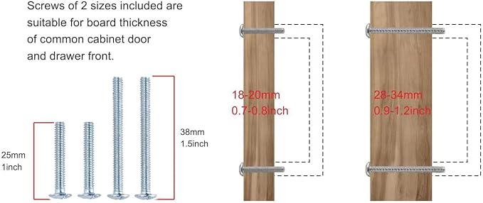 KHTumeWare 2 Pack 3 Inch Cabinet Pulls - Champagne Bronze or Warm Brass Drawer Handles for Cabinets & Cupboards