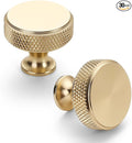 Asidrama 30 Pack Gold Kitchen Cabinet Knobs Knurled Dresser Knobs Drawer Knob Cabinet Hardware Aluminum Knob for Dresser Drawers