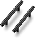 Ravinte 50 Pack 6 inch Cabinet Pulls Matte Black Stainless Steel Kitchen Cupboard Handles Cabinet Handles 3.5” Hole Center