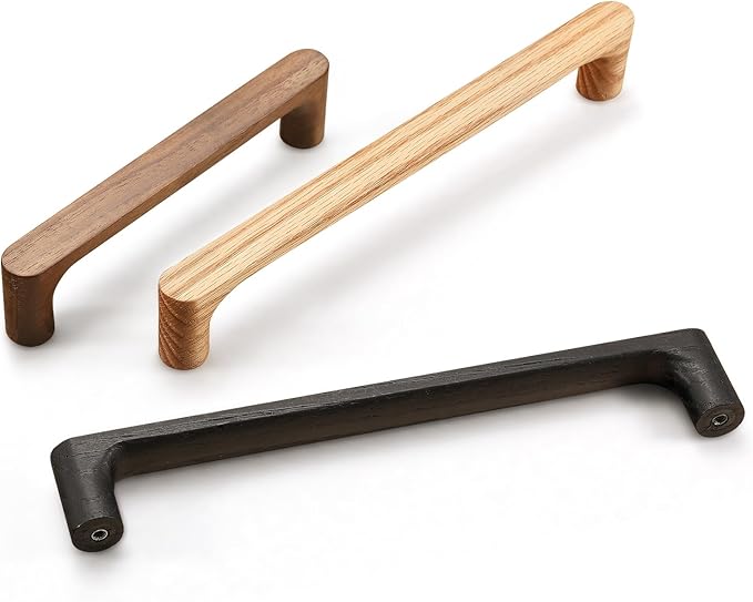 Walnut Round 5 in 10 pcs Wooden Drawer Pulls Handle pulls for cabinets Kitchen Cabinet Drawer pulls Cabinet Door Pull