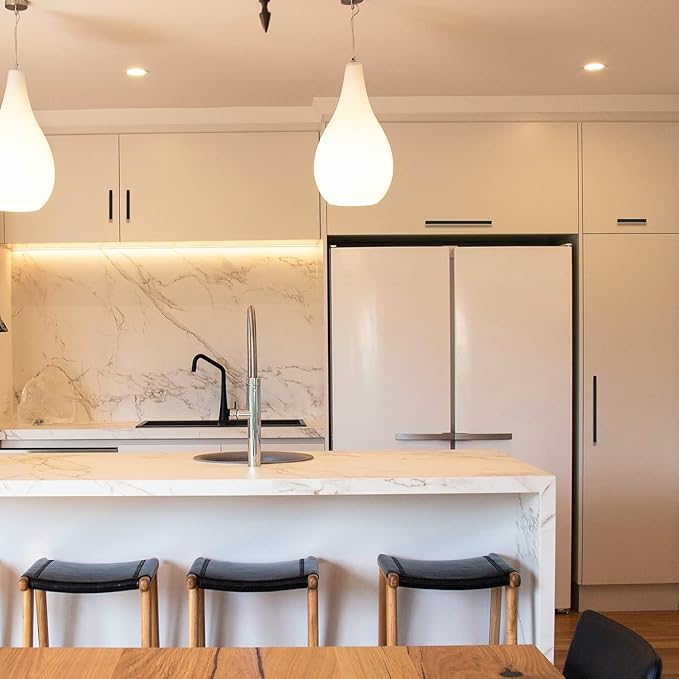 Ravinte 15 Pack Black Cabinet Pulls 4 Inch Square Kitchen Cabinet Handles Matte Black Kitchen Hardware for Drawer Pulls Drawer Handles Come with Screwdriver