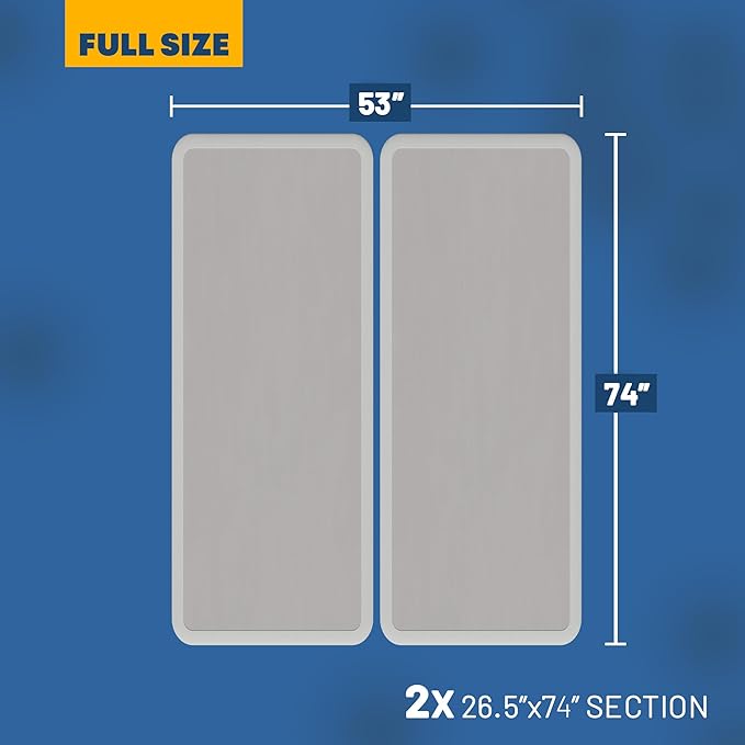 Nutan Inch Sturdy Box Spring for Mattress Support-Durable and Fully Assembled, Natural Wood Full, White, 8" Foundation
