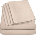 Twin XL Size Bed Sheets - 4 Piece 1500 Supreme Collection Fine Brushed Microfiber Deep Pocket Twin X-Large Sheet Set Bedding - 1 EXTRA PILLOW CASES, GREAT VALUE, Twin XL, Beige