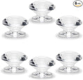 MroMax 6pcs Tiny Pull Handle Diamond Acrylic Mini Knob 19mm Diameter Clear Shiny Diamond Shaped Knobs for Jewelry Box, Gift Case and Makeup Box