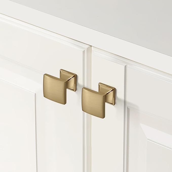 KHTUMEWARE 6 Pack 12 Inch Cabinet Handles - Champagne Bronze & Warm Brass Drawer Pulls