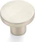 Ravinte 10 Pack Cabinet Knobs Brushed Nickel Kitchen Cabinet Knobs Round Dresser Drawer Pulls Closet Door Pulls 1-1/5 Inch