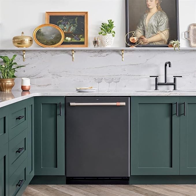 HBL' 5 Pack | 3-1/2 Inch Center to Center Matte Black Cabinet Pulls Kitchen Cabinet Handles, Made of Stainless Steel, Ideal for Cabinet,Drawer,Cupboard and Wardrobe.