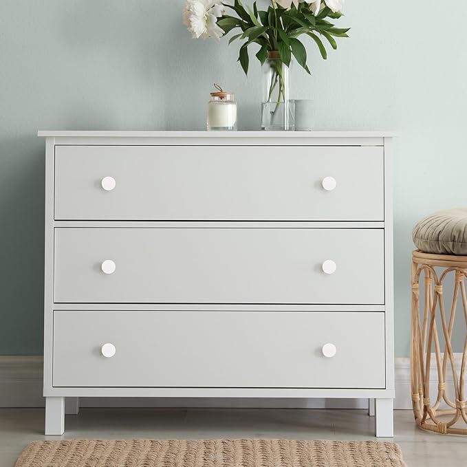 Ravinte 20 Pack Cabinet Knobs White Kitchen Cabinet Knobs Round Dresser Drawer Pulls Closet Door Pulls 1-1/5 Inch