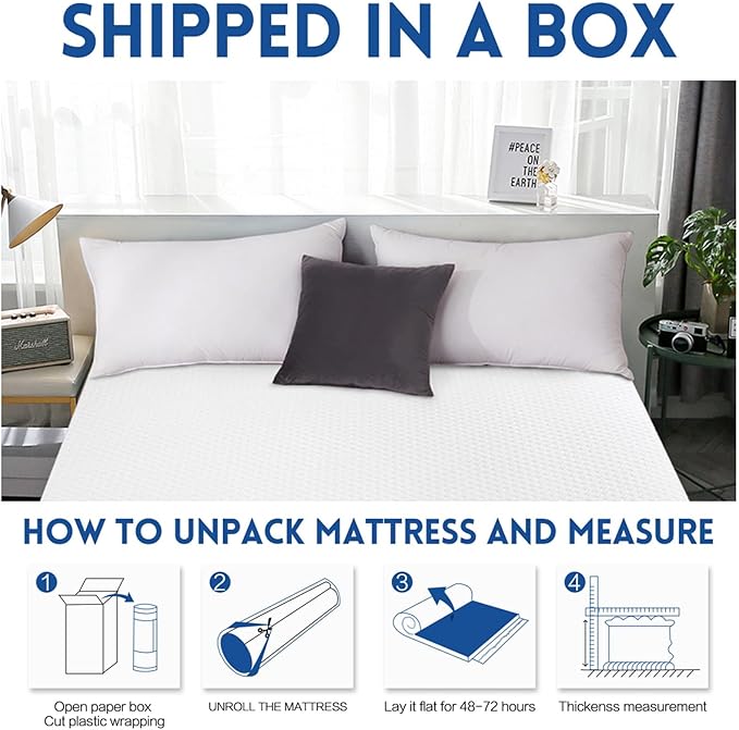 EDILLY 3 Inch Cooling Gel Memory Foam Mattress Topper King Size,with Removable & Washable Bamboo Cover,Soft Breathable Mattress Pad,Bed Topper for Back Pain Relief (76x80)