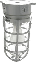 Woods L1706 Vandal Resistant Security Light With Ceiling Mount (150W Incandescent Bulb; Silver)