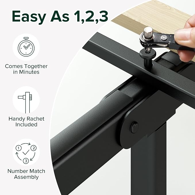 Zinus Joseph 10 Inch Platform Bed Frame, Wood Slat Support, No Box Spring Needed, Eco Friendly WonderBox(TM) Packaging, Easy Assembly, Black, Queen