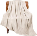 BEDELITE Fleece Blanket Twin Size Beige Throw Blankets for Couch & Bed, Luxury Plush Cozy Fuzzy Blanket 60x80 inches, Super Soft Warm Lightweight Throw Blanket for Travel Camping