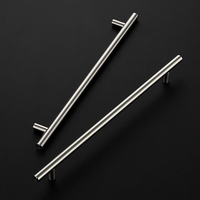 Ravinte 12-1/2 Inch Cabinet Handles Brushed Nickel Stainless Steel Kitchen Cupboard Hardware Cabinet Handles 10" Hole Center 4 Pack