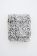 GRACED SOFT LUXURIES Faux Fur Throw Blanket | Elegant Warm, Cozy and Fluffy Blankets | Cuddly Cheetah Accent for Sofa, Couch or Bed | Snow Leopard - Large 50" x 60"