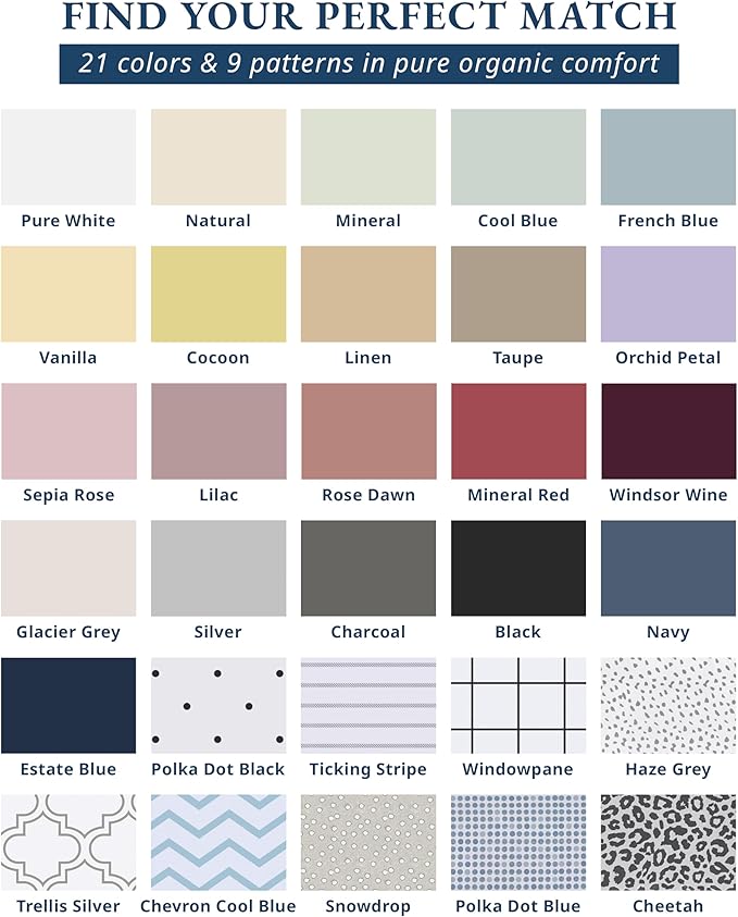 LANE LINEN 100% Organic Cotton Mercerized Twin XL Sheet Set, Reinforced Seams Machine Washable Extra Long Twin Bedding Set, Luxury Hotel Quality Cotton Sheets - Navy