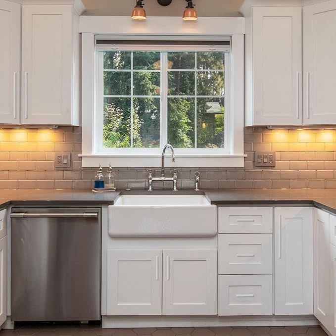 10 Pack Brushed Satin Nickel Cabinet Pulls 3.75 Inch Handles Hardware for Kitchen Cabinets Dresser Nickel Pulls