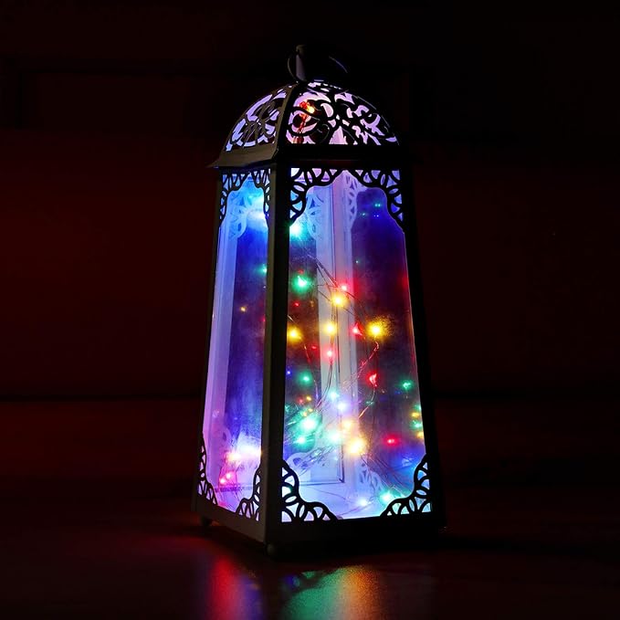 Led Fairy Lights Battery Operated, 1 Pack Mini Battery Powered Copper Wire Starry Fairy Lights for Bedroom, Christmas, Parties, Wedding, Centerpiece, Decoration (5m/16ft Multi-Colored)