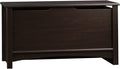 Sauder Shoal Creek Storage Chest, Toy Storage Chest for Living Room, Storage Trunk, in Jamocha Wood